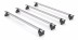 Bagażnik dachowy belki Rhino Kammbar Fleet Peugeot Boxer L3H2 / L3H3 / L4H2 / L4H3 2006-