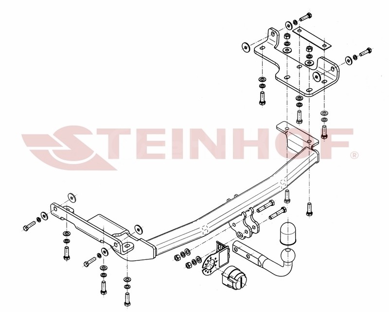 Steinhof hak holowniczy Nissan Murano (Z50) 20042008 eHaki.pl