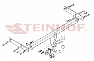 Steinhof hak holowniczy Volkswagen Sharan II 2010-