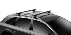Thule Evo WingBar 7104 BLACK | Seat Ateca 5-dr SUV 2016- IThule Wingbar EVO bagaznik dachowy belki 
