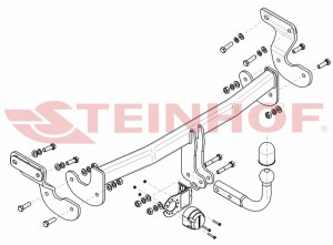 Steinhof hak holowniczy KIA Optima (JF) Sedan 2015-