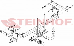 Steinhof hak holowniczy Nissan Tiida Hatchback 2007-2011