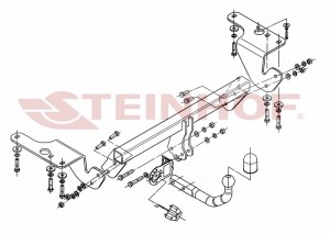Steinhof hak holowniczy Toyota Avensis III (T27) Kombi 2009-2018