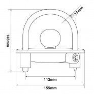 Zabezpieczenie antykradzieżowe do przyczepy