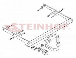 Steinhof hak holowniczy Ford Mondeo Mk4 Kombi 2007-2014