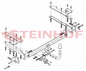 Steinhof hak holowniczy Honda Civic VII Hatchback 2000-2005