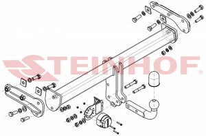 Steinhof hak holowniczy Volvo S60 II Cross Country 2015-2018