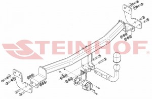 Steinhof hak holowniczy Citroën C2 2003-2010