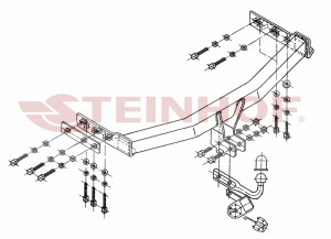 Steinhof hak holowniczy Nissan Primera (P12) 2002-2007