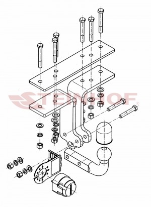 Steinhof hak holowniczy Nissan Pathfinder (R51) 2005-2014