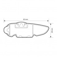 89209 NORDRIVE Bagażnik dachowy belki Peugeot 2008 2013-2019