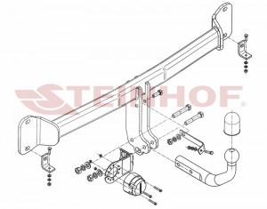 Steinhof hak holowniczy BMW Seria 5 Kombi (F11) 2010-2017