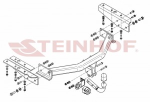 Steinhof hak holowniczy Jeep Cherokee (KK) 2008-2013