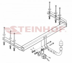 Steinhof hak holowniczy Volkswagen Passat B5/B5 FL Kombi 4Motion 1997-2005