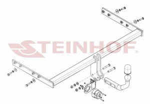 Steinhof hak holowniczy Audi A3 (8P) Lift 2008-2012