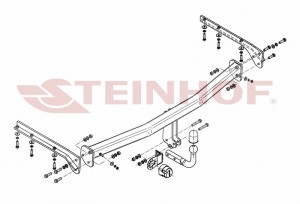 Steinhof hak holowniczy Chrysler Voyager (Stow ’n Go) 2005-2008