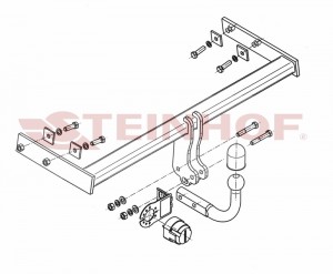 Steinhof hak holowniczy Volvo V70 III AWD Lift 2011-2016