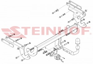 Steinhof hak holowniczy Toyota Yaris III FL 2014-2020