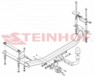 Steinhof hak holowniczy Honda Jazz (GE) 2008-2015