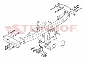 Steinhof hak holowniczy Mazda Tribute I FL 2004-2006