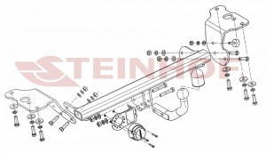 Steinhof hak holowniczy Toyota Auris II Hatchback 2012-2015