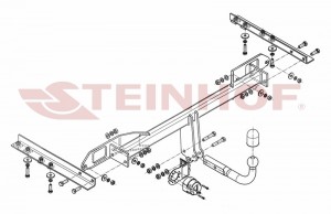 Steinhof hak holowniczy Saab 9-5 II (YS3G) 2010-2011