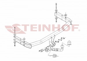 Steinhof hak holowniczy Audi A4 (B7) Sedan 2004-2007